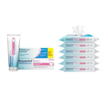 Imagem de Bepantol Baby Kit Pomada Assadura Bebe 120g e Lenço Umedecido Leve 6 Pague 4, 288 Unidades