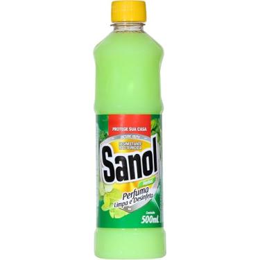 Imagem de Desinfetante Líquido para uso Geral, Herbal, Sanol, 500 ml, Verde