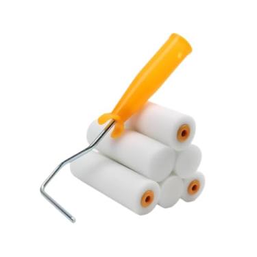 Imagem de IEUDNS Rolo de tinta Pequeno decoração de interiores Diy Art Tool Trinto Brush para pintar paredes e tetos de casa ou uso comercial