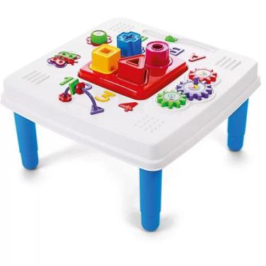 Imagem de Mini Mesinha Didática Colorida Infantil Poliplac