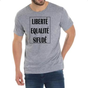 Imagem de Camiseta Cinza Liberte Qualite Sifude - Alearts, EG