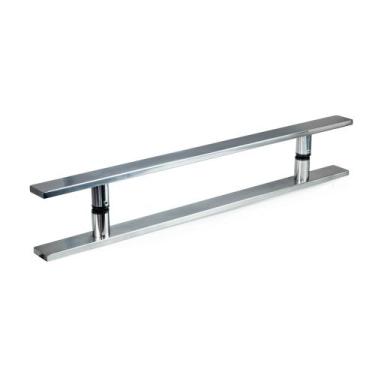 Imagem de Puxador Inox Retangular para Portas 60cm comprimento por 40cm entre fu