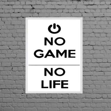 Imagem de Quadro Decorativo No Game No Life 33X24Cm Moldura Branca