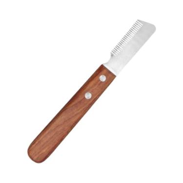 Imagem de Generic Metal pente de cachorro faca de madeira maça, Mão Direita
