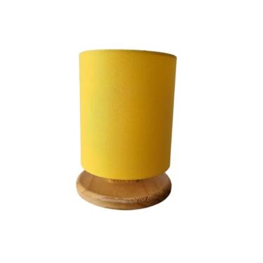Imagem de Abajur Cabeceira De Cama Decorativo Quarto Escritório sala Casa (amarelo-1 UNIDADE)