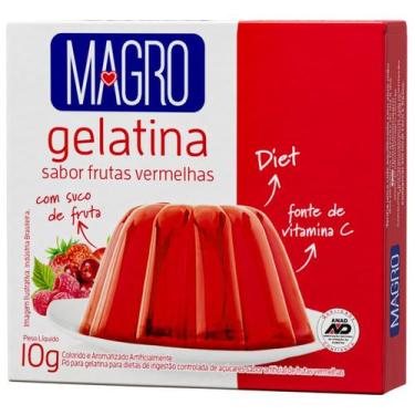 Imagem de Gelatina Magro Com Sucralose Sabor Frutas Vermelhas 10G