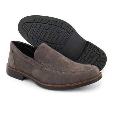 Imagem de Sapato Casual Masculino Oxford Camurça Cinza Conforto
