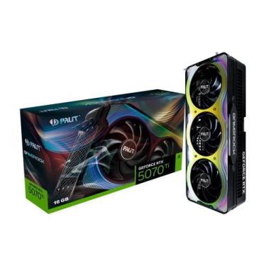 Imagem de Placa de Vídeo Palit RTX 5070 Ti GameRock NVIDIA GeForce, 16GB, GDDR7,