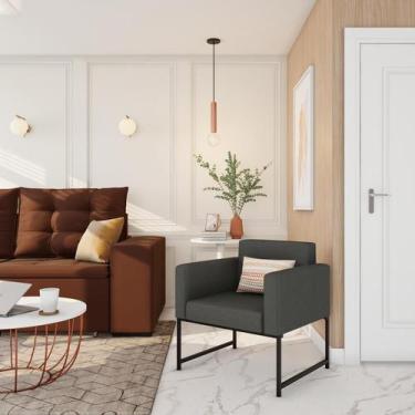 Imagem de Poltrona Stephanie Grafite - Mobly