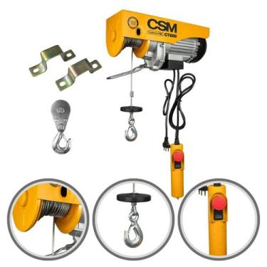 Imagem de Guincho Elétrico Coluna Talha 600 kg 300 Motor Elevador Csm Obra Const