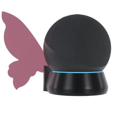 Imagem de Suporte Base De Mesa Com Asas Compatível com Alexa Echo Dot 4 e 5 - AR