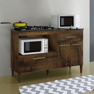 Imagem de Balcão Para Cooktop 4 Bocas Palace Kaiki Móveis Ypê