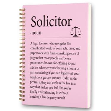 Imagem de FOUGSTA Notebook Gifts for Solicitor, Solicitor Office Gifts for Coworker, Women, Appreciation Gift for Solicitors, Thank You Gift for Solicitors,Spiral Notebooks,8" L x 6" W,XXR1