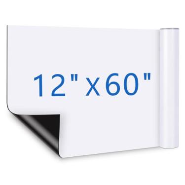 Imagem de WROUGH 1 rolo de ímãs de carro em branco, 30,5 cm x 152,4 cm placas de ímã de carro personalizadas para veículos, folha de adesivo magnético flexível para carro para anunciar negócios e decalque