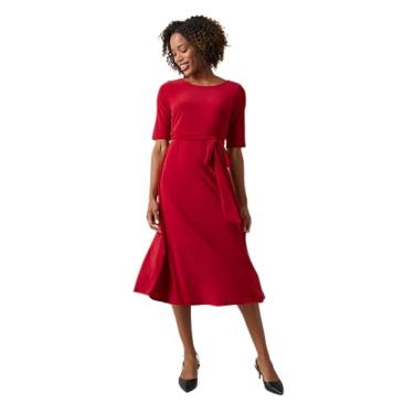 Imagem de Kasper Vestido feminino curto e flare, Vermelho fogo, 44
