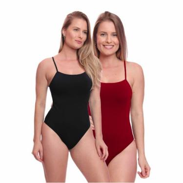 Imagem de Kit 2 Maiô Adulto Regulagem Natação Piscina Praia - Bras E Cia, M, Pre