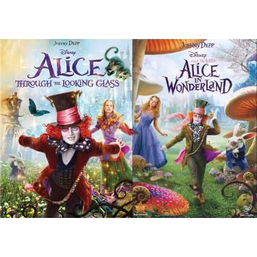 Imagem de AantnaSR Na Toca Do Coelho Através Espelho Com Alice No País Das Maravilhas Dvd Tim Burton Disney Double Family Wild Fantasy Feature