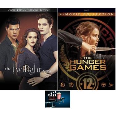 Imagem de Burns Vista Coleção De Dvd Crepúsculo 5 E Jogos Vorazes 4 9, Novo Conjunto, Inclui Cartão Arte Do Filme