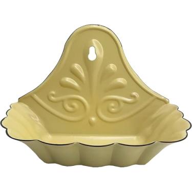 Imagem de First of a Kind Porta Sabonete de Metal Esmaltado, Bandeja de Sabonete Em Barra Vintage para Banho Ou Cozinha- Porta Sabonete de Metal para Banheiro, Decoração de Fazenda- Porta Sa (, Amarelo)