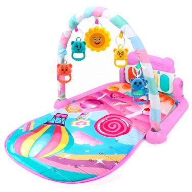 Imagem de Tapete Ginásio Infantil Para Bebês Macio Com Piano Móbile E Brinquedos