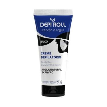 Imagem de Creme Depilatório Depi Roll Buço 50 gr Carvão e Argila - DEPIROLL