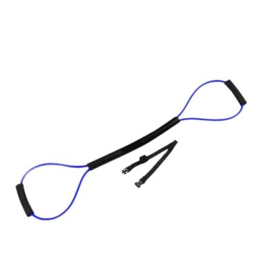 Imagem de menolana Faixa de resistência para boxe, equipamento de treinamento de boxe, elástico, treinamento de força, faixa de treino, corda de puxar para academia, Azul 25lb