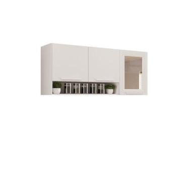Imagem de Armário Aereo 3 Portas Reflecta New Valencia Salleto, Branco
