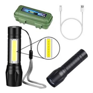 Imagem de Voltar Mini Lanterna Led Tática Recarregável Usb Top - MWM MODAS