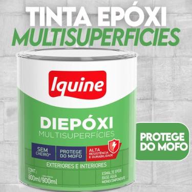 Imagem de Tinta Epóxi Base Água Branco 900ml Alta Resistencia e Durabilidade - I