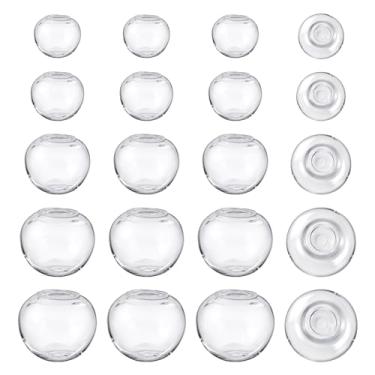 Imagem de PH PandaHall 100 Peças Mini Globo De Vidro Vazio Garrafas Transparentes 5 Tamanhos Bola Desejos Brinco Contas Cristal Pequeno Para Pingente Faça Você Mesmo Joias Decoração Festa