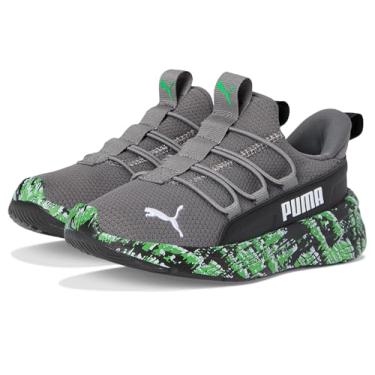 Imagem de PUMA Tênis infantil unissex Softride One4all sem cadarço, Cinza-escuro fresco-preto-andean Toucan Ah25, 13 Little Kid