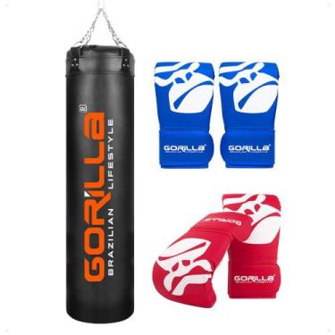 Imagem de Saco De Pancada Profissional 180 Cm Boxe Muay Thai, Luva Bate Saco Pro