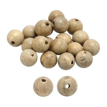 Imagem de HARFINGTON 200 peças de contas de madeira natural 6 mm de madeira dourada sedosa redonda polida solta contas espaçadoras lisas miçangas para fazer joias, pulseiras, colar, brincos, artesanato, faça
