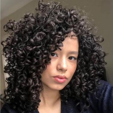 Imagem de Cabelo de crochê EERYA Gogo Curl 10 polegadas marrom escuro sintético x7