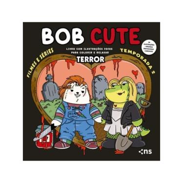 Imagem de Bob Cute – Filmes E Series Terror - Livro Com Ilustrações Fofas E Originais Para Pintar, Páginas Des