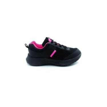 Imagem de Tênis Infantil Menina Jet Kids College - Preto/pink-Feminino