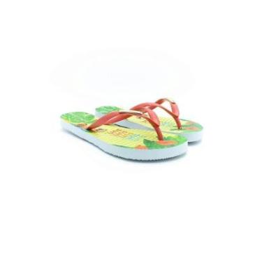 Imagem de Chinelo Feminino Rafitthy More Sun - Vermelho/amarelo-Feminino