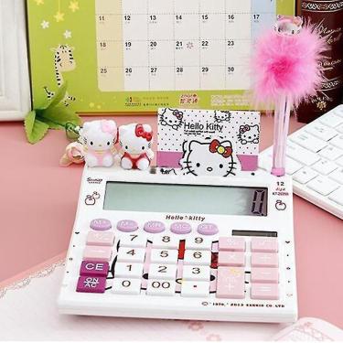 Imagem de Calculadoras Calculadora de 12 dígitos calculadora solar clara com caneta e caderno calculadoras calculadas