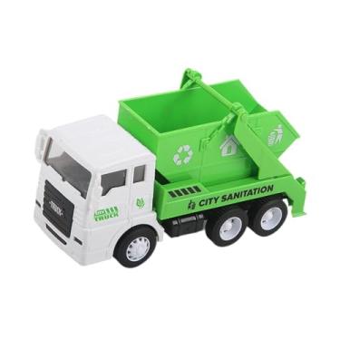 Imagem de simhoa Modelo de veículo simulado de caminhão de brinquedo infantil, veículo de acionamento por inércia para uso interno, Transporte de Lixo