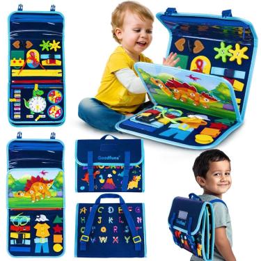 Imagem de Mochila Busy Board Montessori Toy 20 em 1 por 3-6 anos