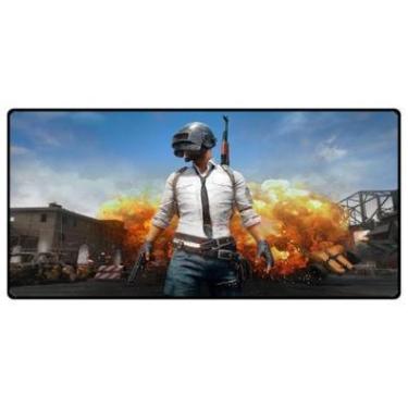 Imagem de Mouse Pad Gamer Grande, 70x35cm, Pubg Emborrachado Speed, Bordas Costuradas