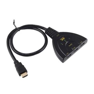 Imagem de Hub Switch HDMI, 3 Portas Em 1 FULL HD, Até 4k 3d