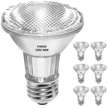 Imagem de Lâmpadas Jaenmsa PAR20 Flood 50W 120V 2250lm 2700K, pacote com 6