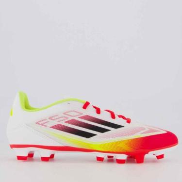 Imagem de Chuteira Adidas F50 Club FG/MG Campo Branca, 39