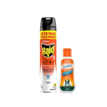 Imagem de Kit Repelente Repellere Family 100ml + Inseticida Raid Multi Insetos 4