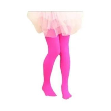 Imagem de Meia-calça Infantil De Veludo Branco Para Meninas, Meia-calça De Dança