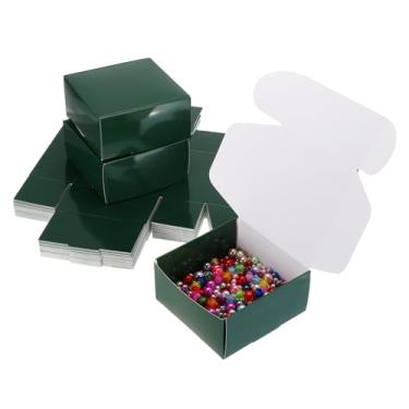 Imagem de PATIKIL 9 x 9 x 2 caixas de presente pequenas a granel com tampa, pacote com 50 mini caixa de presente quadrada dobrável de papel de papelão para joias de brinco, lembrancinha de festa de casamento