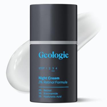 Imagem de Geologie Creme facial antienvelhecimento Retinol | Fórmula avançada de retinol de 0,3% para resultados eficazes | Reduz linhas finas e rugas | Protege e repara a pele com ácido hialurônico e