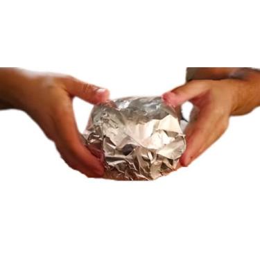 Imagem de Papel Aluminio Laminado Hamburguer Térmico Grande Lanche - Mamedes Pap