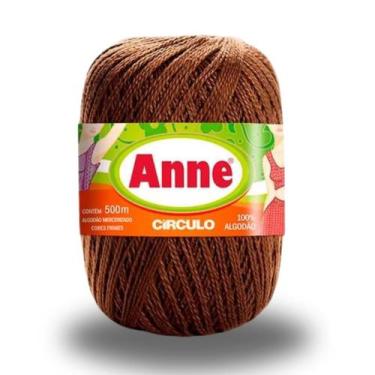 Imagem de Linha Artesanato De Costura Anne Crochê Tricot Maquina 500m, Chocolate